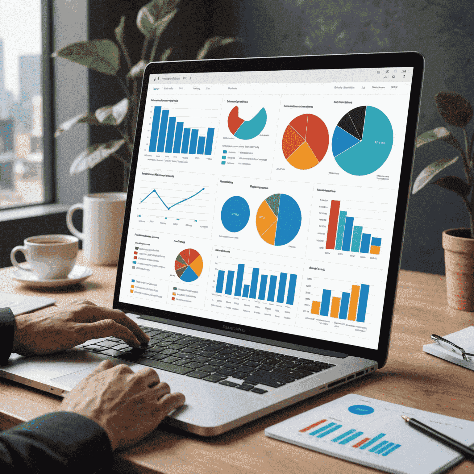 A visual representation of data-driven insights, showing how businesses can leverage data analytics to uncover valuable information and make informed decisions.